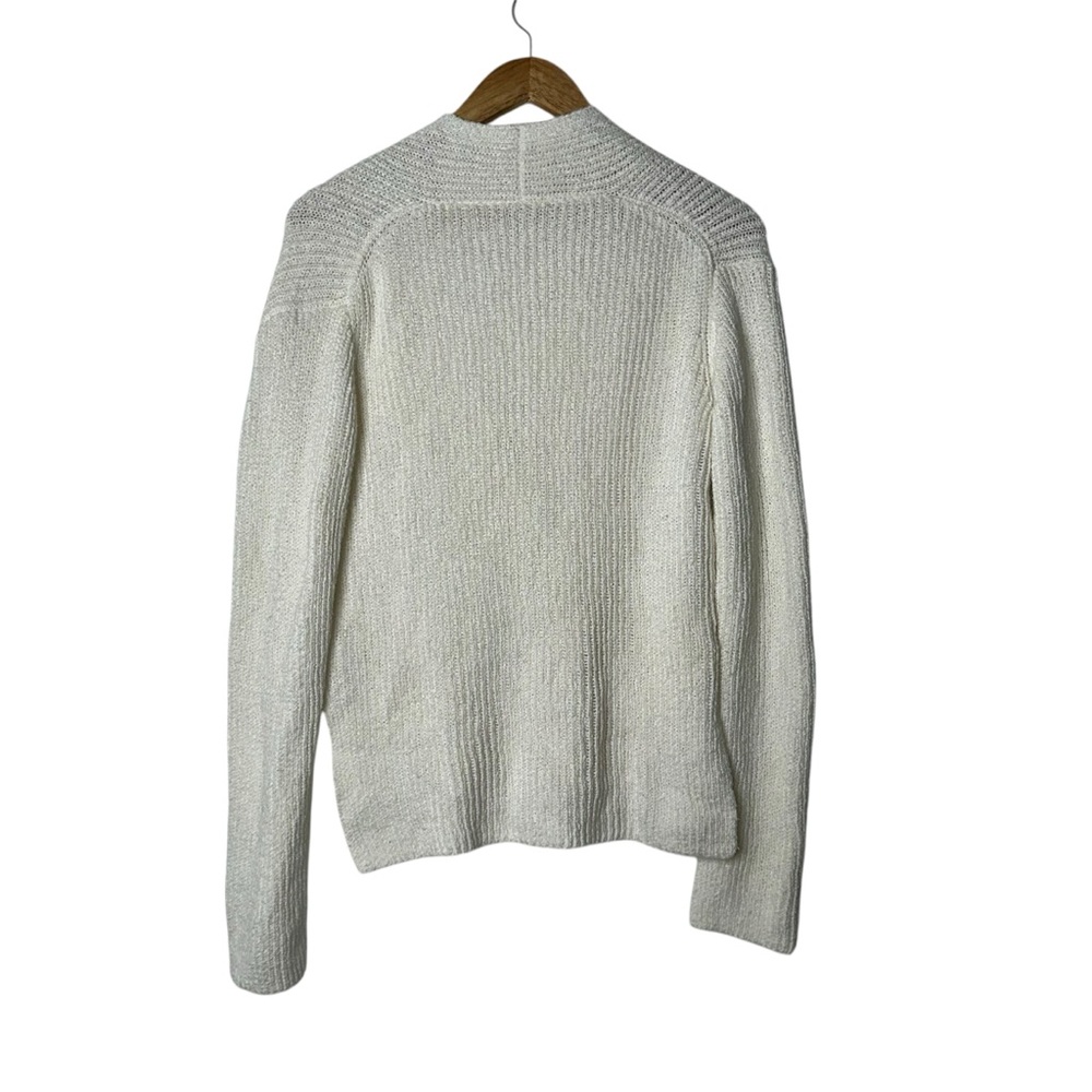 A.L.C. Cream Faux Wrap Deep Vneck Knit Sweater - Picture 2 of 9